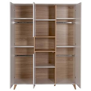Kleiderschrank 143x190cm LOFT Quax weiß