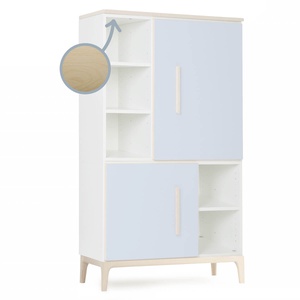 Kleiderschrank 147 cm 2-türig  NADO Curve Esche sky blue
