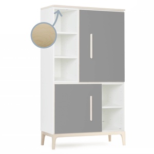 Kleiderschrank 147 cm 2-türig  NADO Curve Esche slate grey