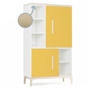 Kleiderschrank 147 cm 2-türig  NADO Curve Esche sunshine yellow
