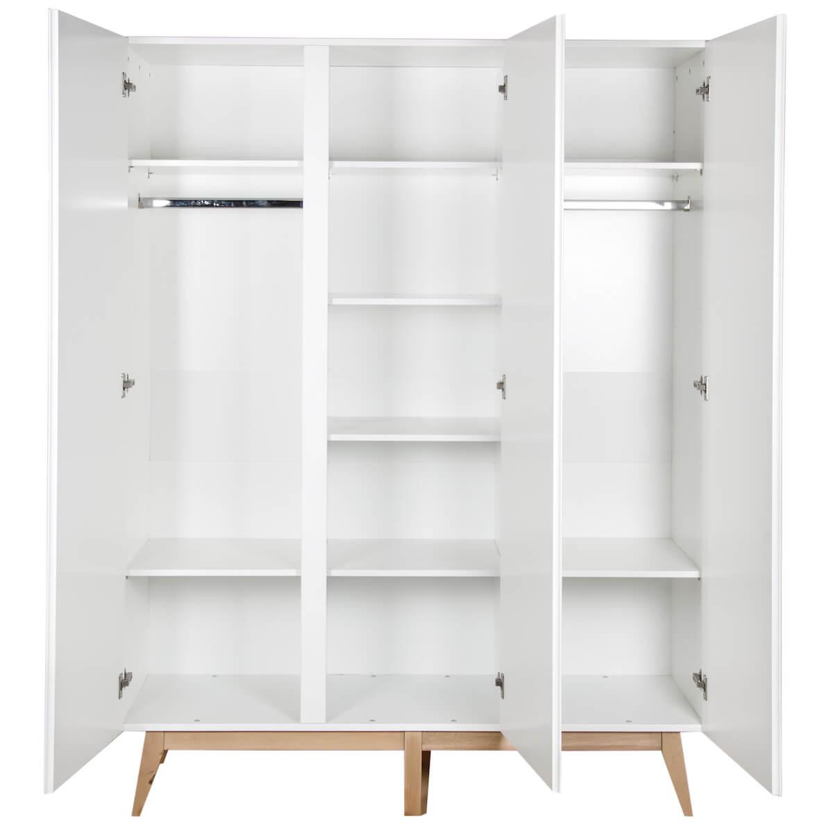 Kleiderschrank 152x198cm TRENDY Quax weiß