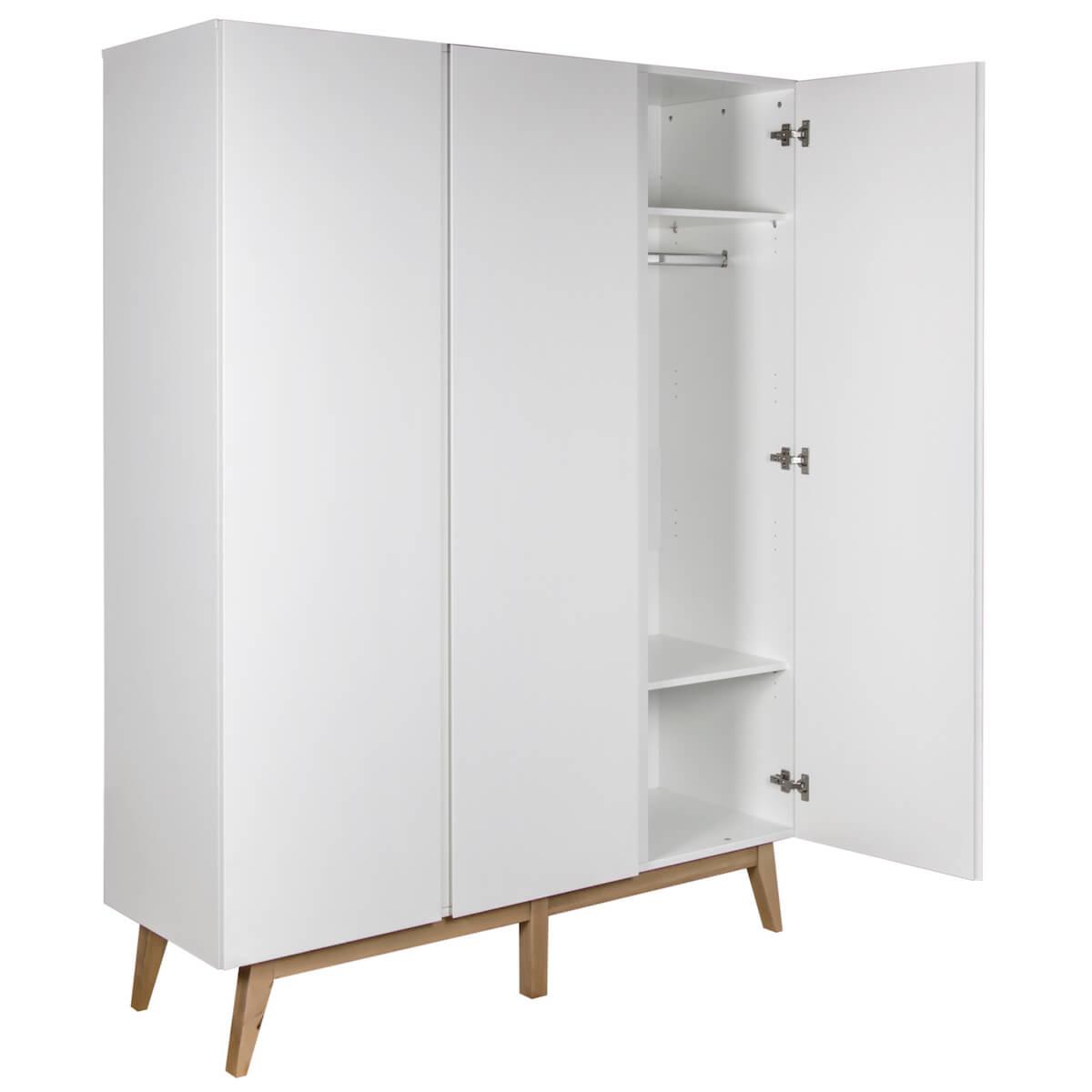 Kleiderschrank 152x198cm TRENDY Quax weiß