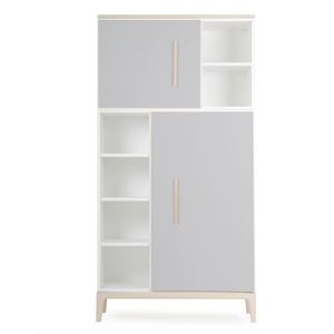 Kleiderschrank 173 cm 2-türig NADO Curve Esche manhattan grey