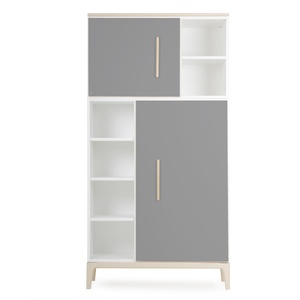 Kleiderschrank 173 cm 2-türig NADO Curve Esche slate grey