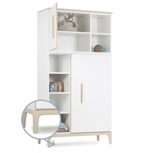 Kleiderschrank 173 cm 2-türig NADO Curve Esche white