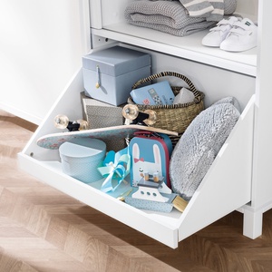 Kleiderschrank 2 Schiebetüren 2 Schubladen OLLI Paidi weiß rosa