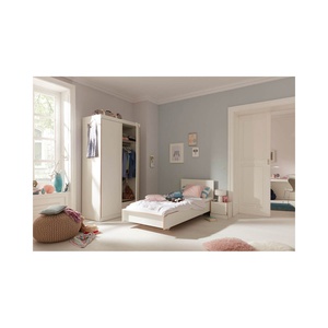 Kleiderschrank 2 Türen FLAI Müller Small Living weiß-Birkenkante