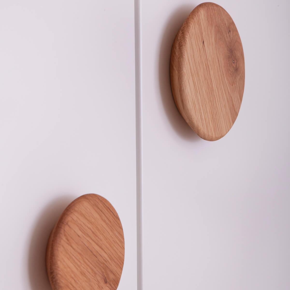 Kleiderschrank 2 Türen KASVA weiß-Eiche