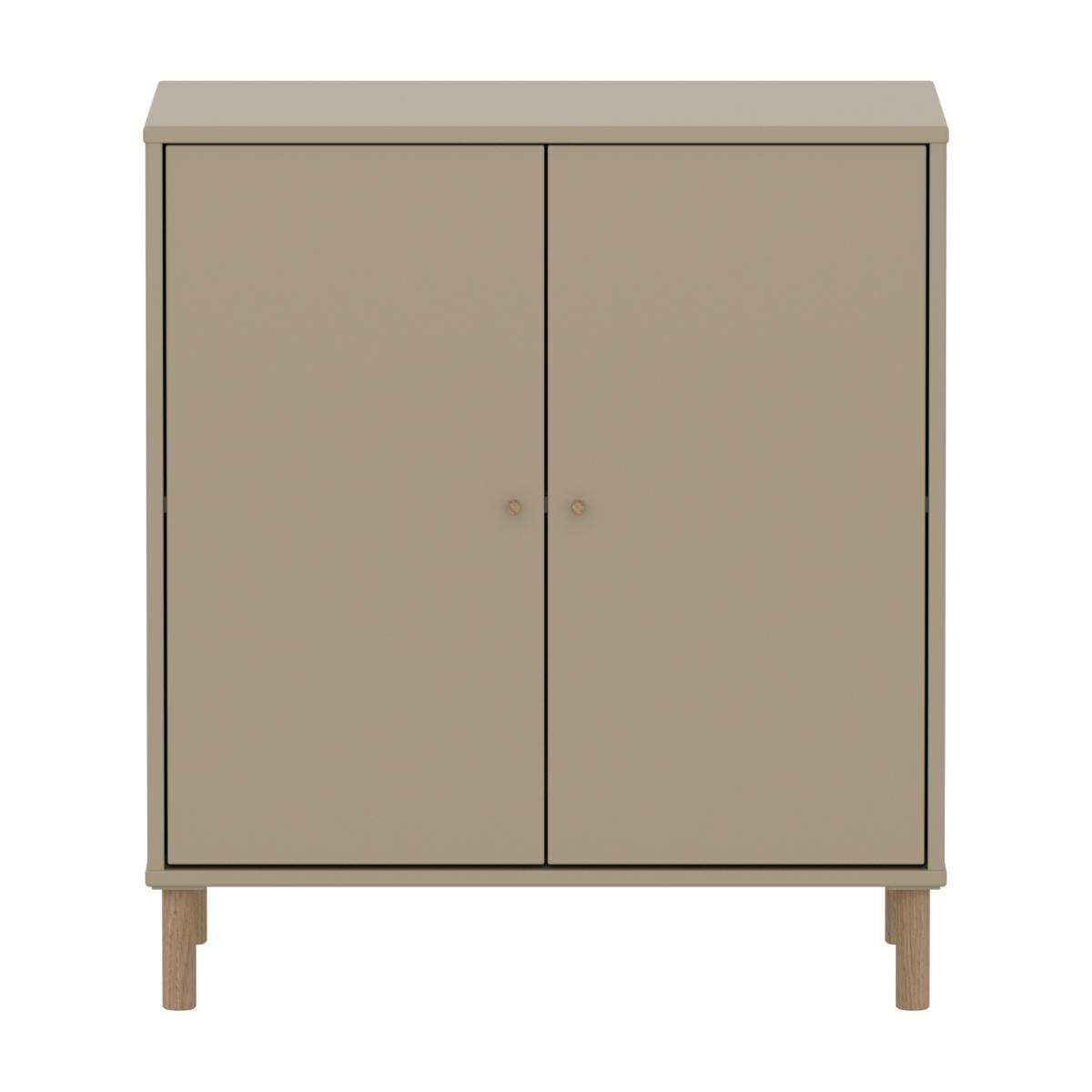 Kleiderschrank 2 Türen mit Fuß SAGA Flexa Eiche Hafer