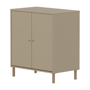 Kleiderschrank 2 Türen mit Fuß SAGA Flexa Eiche Hafer