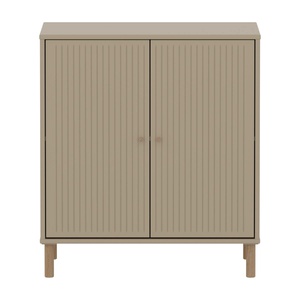 Kleiderschrank 2 Türen Rillen mit Fuß SAGA Flexa Hafer Eiche