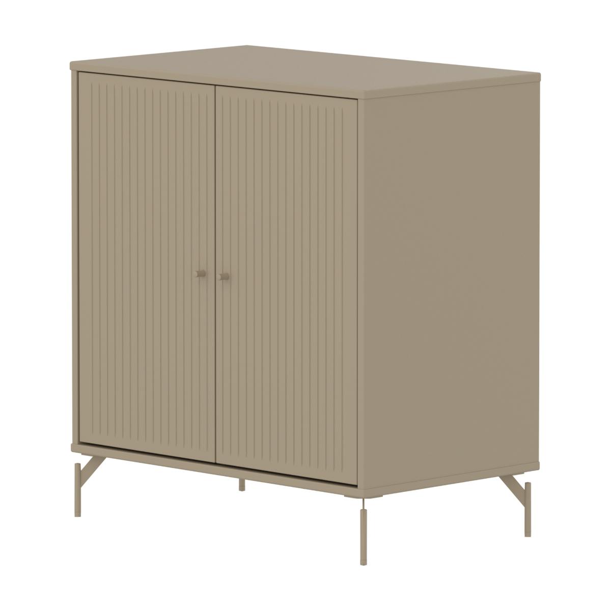 Kleiderschrank 2 Türen Rillen mit Fuß SAGA Flexa oat