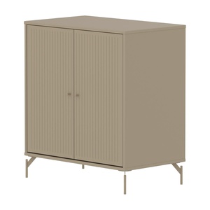 Kleiderschrank 2 Türen Rillen mit Fuß SAGA Flexa oat