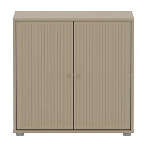 Kleiderschrank 2 Türen Rillen SAGA Flexa Hafer hellgrau