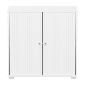 Kleiderschrank 2 Türen Rillen SAGA Flexa weiß oat