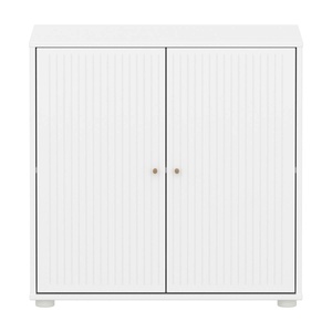 Kleiderschrank 2 Türen Rillen SAGA Flexa weiß oat