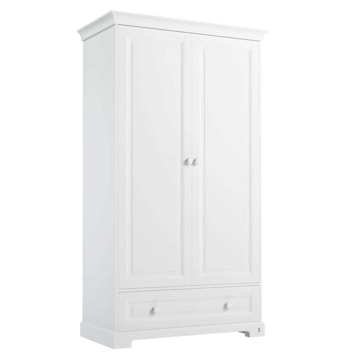 Kleiderschrank 2 Türen ROYAL Schublade Lui e Lei