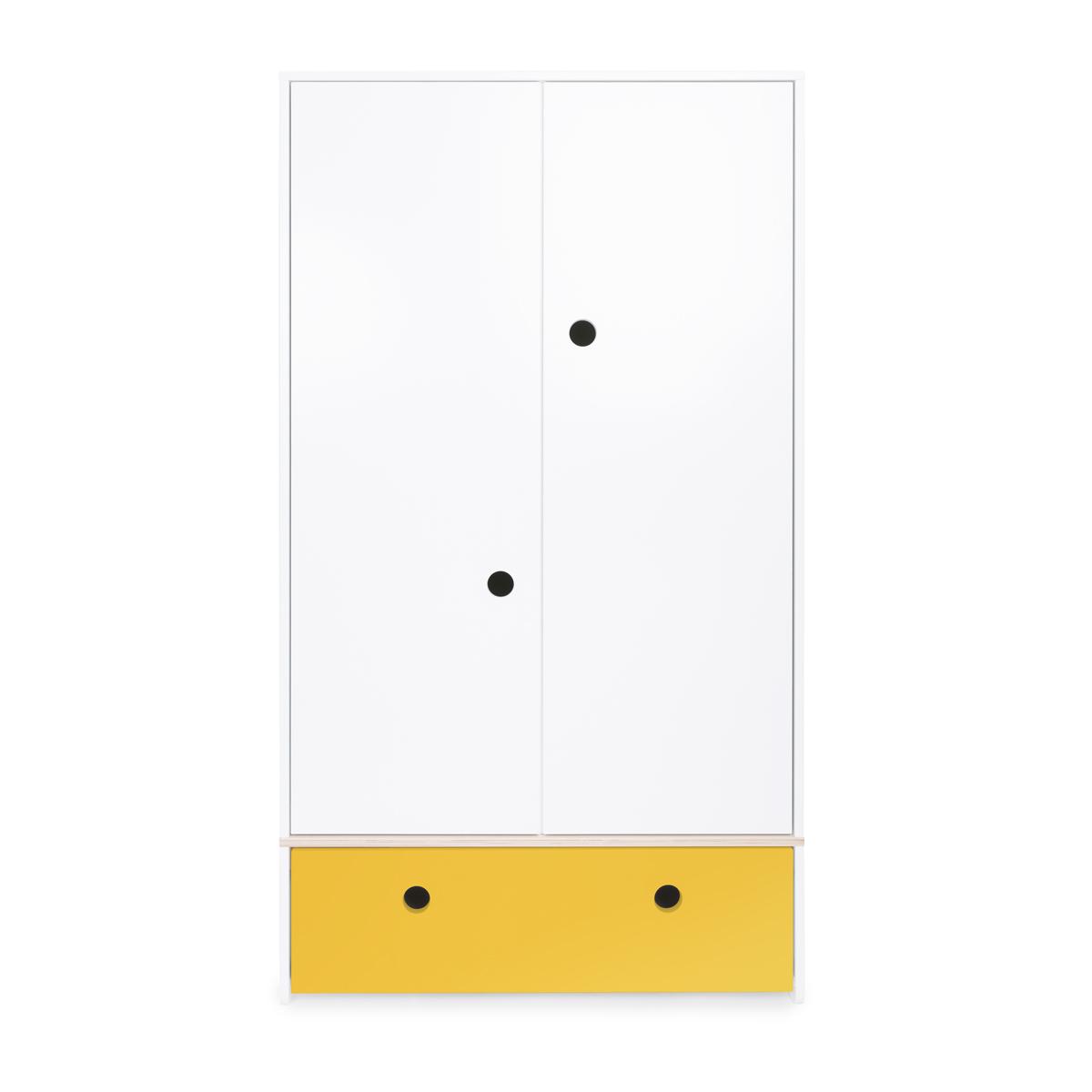 Kleiderschrank 2-türig COLORFLEX Schublade nectar yellow 