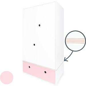 Kleiderschrank 2-türig COLORFLEX Schublade sweet pink 