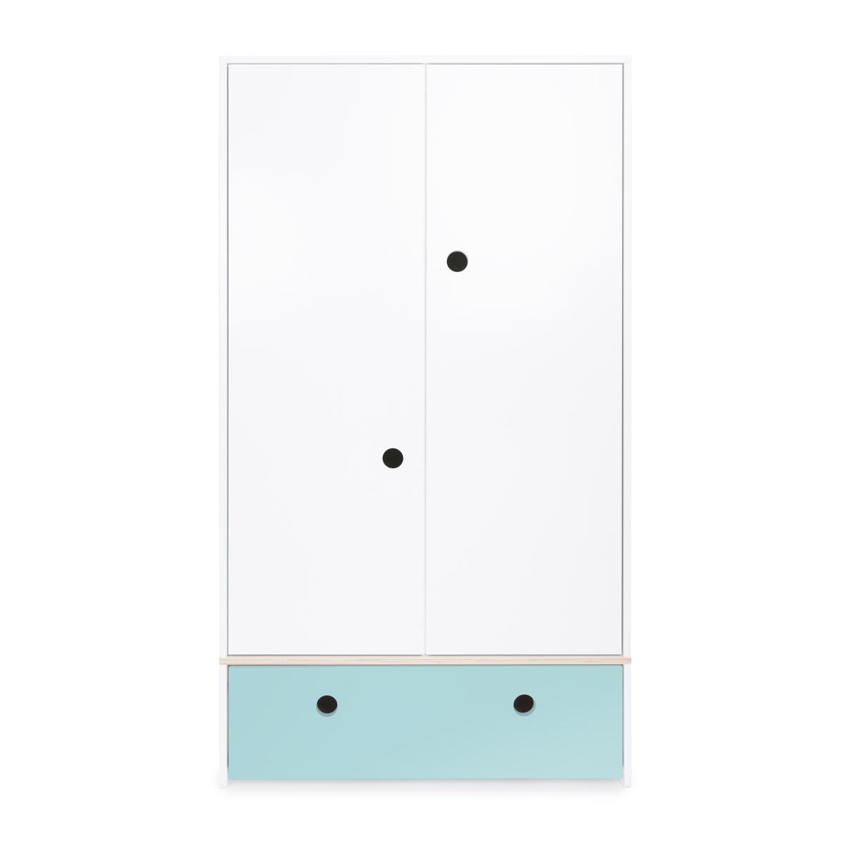 Kleiderschrank 2-türig COLORFLEX sky blue 