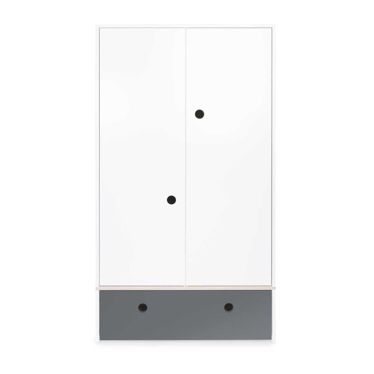 Kleiderschrank 2-türig COLORFLEX space grey