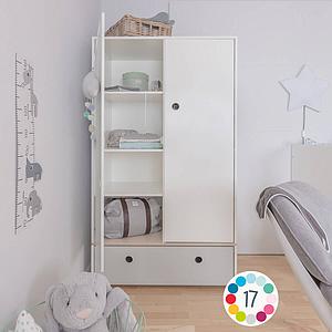 Kleiderschrank 2-türig COLORFLEX space grey
