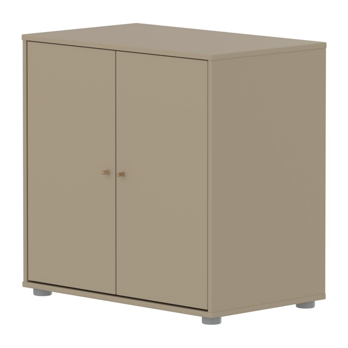 Kleiderschrank 2-türig SAGA Flexa Eiche Hafer hellgrau