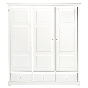 Kleiderschrank 3 Türen SEASIDE Oliver Furniture weiß