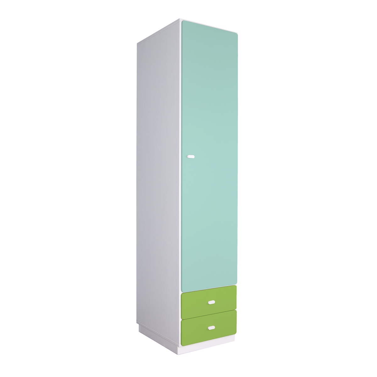 Kleiderschrank 47,4x218cm DESTYLE de Breuyn weiß-limette-mint