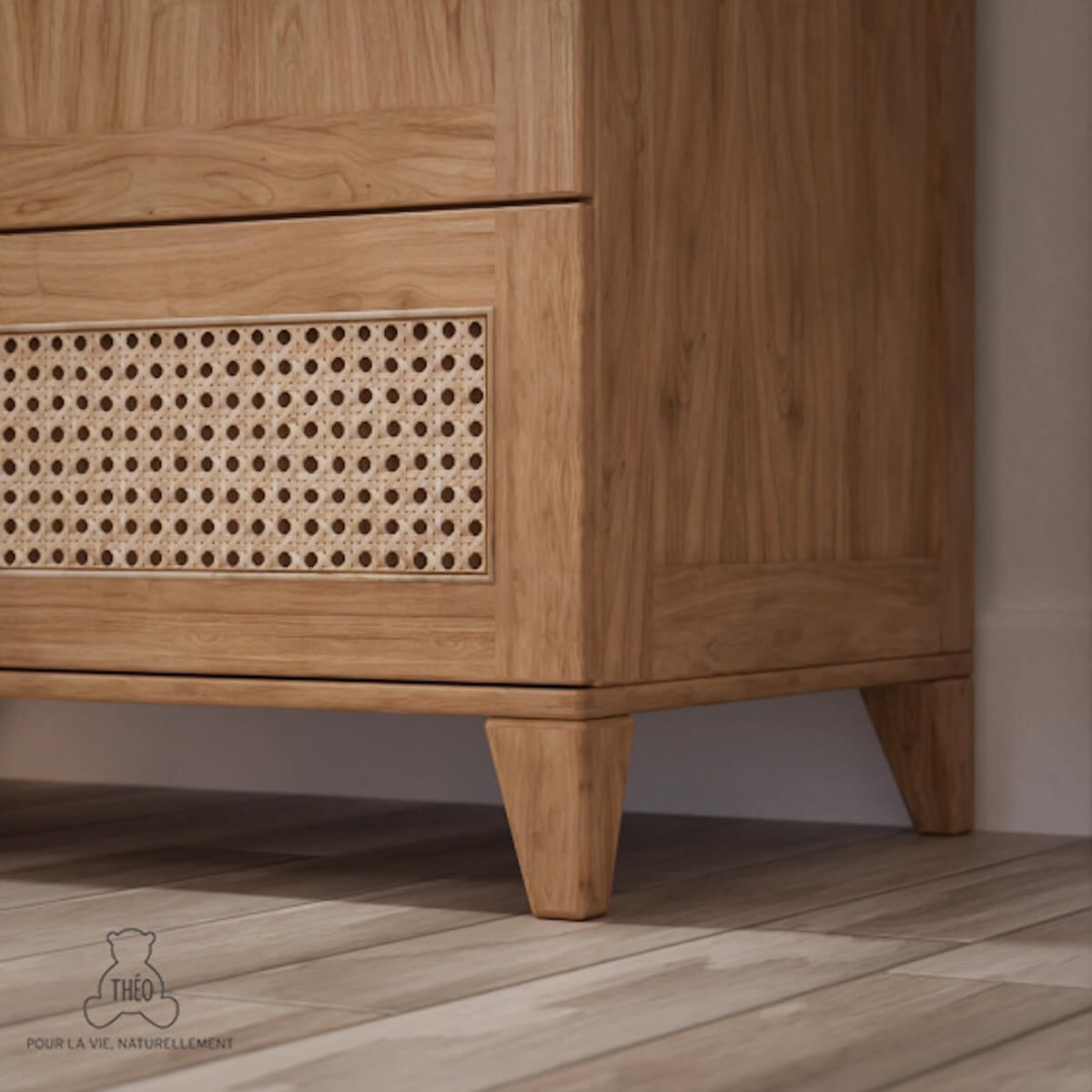 Kleiderschrank 92,6x52x175cm NAMI HOLZ Theo Bebe natürlich