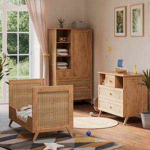 Kleiderschrank 93,6x52x86,5cm MARELIA HOLZ Theo Bebe natürlich