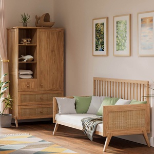 Kleiderschrank 93,6x52x86,5cm MARELIA HOLZ Theo Bebe natürlich