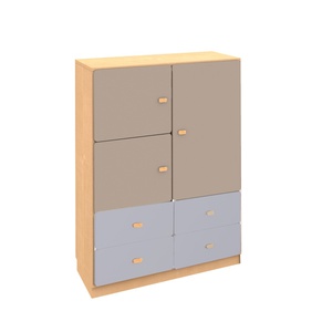 Kleiderschrank 93x113cm DESTYLE de Breuyn natur hellgrau grau