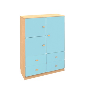 Kleiderschrank 93x113cm DESTYLE de Breuyn natur kristallblau