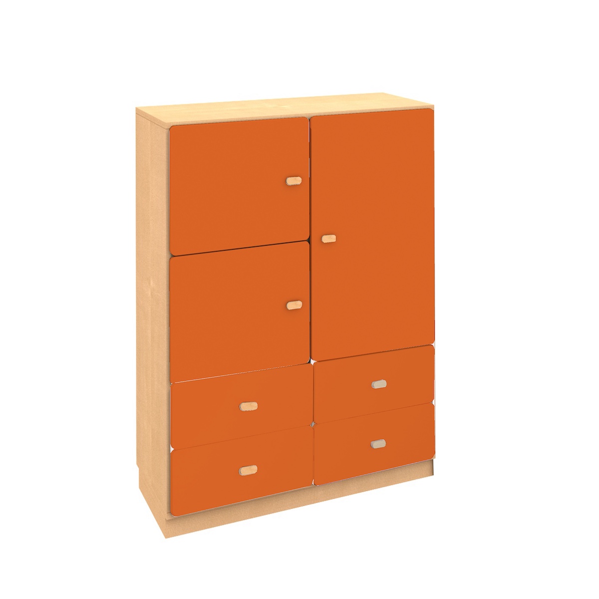 Kleiderschrank 93x113cm DESTYLE de Breuyn naturorange