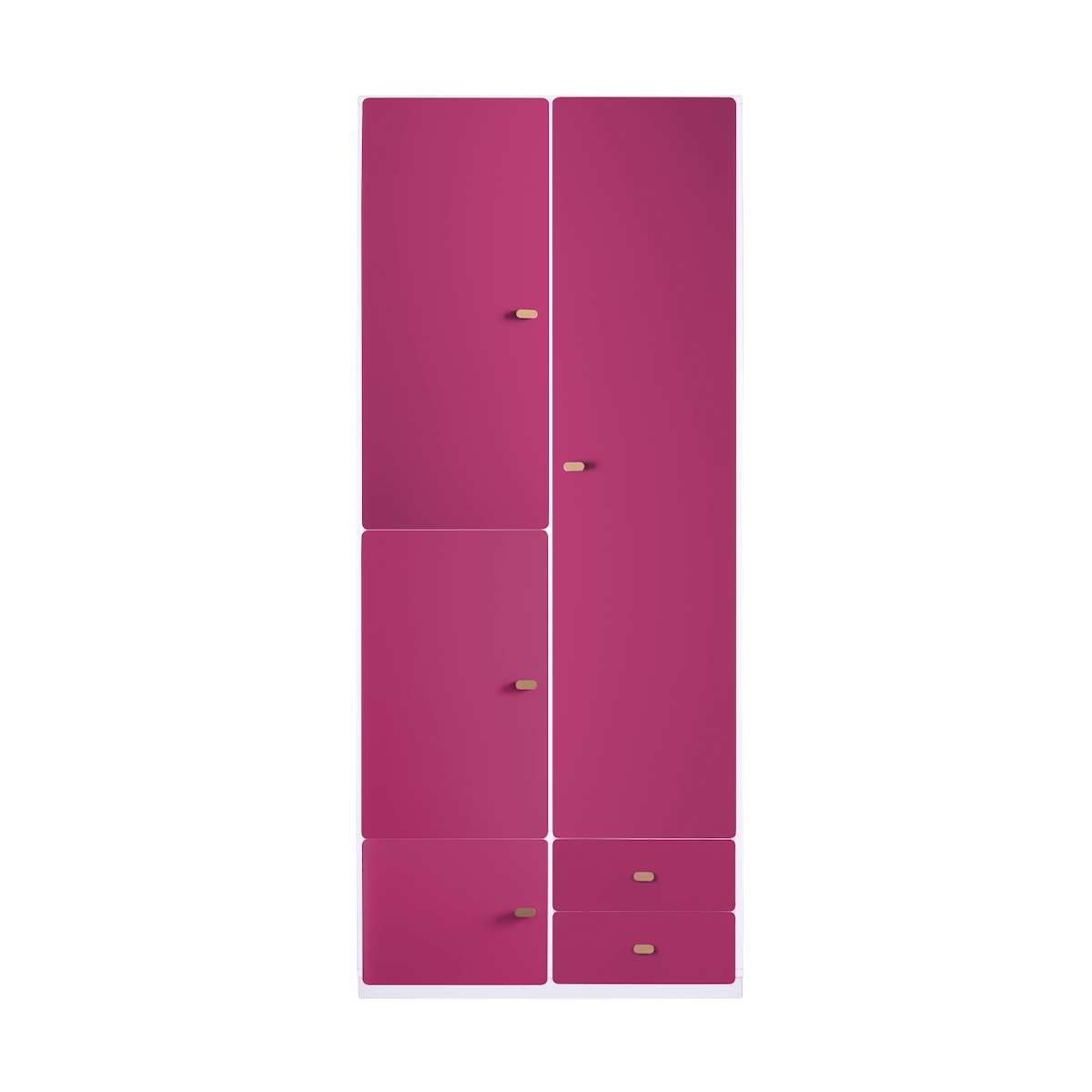 Kleiderschrank 93x218cm <b>DESTYLE de Breuyn</b> weiß pflaume
