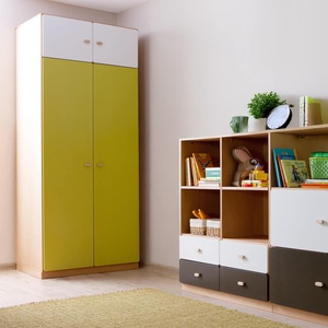 Kleiderschrank 93x218cm DESTYLE de Breuyn weiß grün