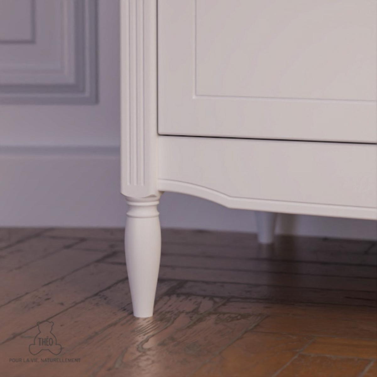 Kleiderschrank 95x52x175cm LAFAYETTE Théo Bebe neige