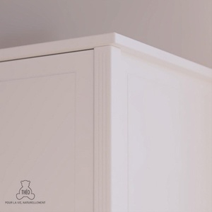 Kleiderschrank 95x52x175cm LAFAYETTE Théo Bebe neige