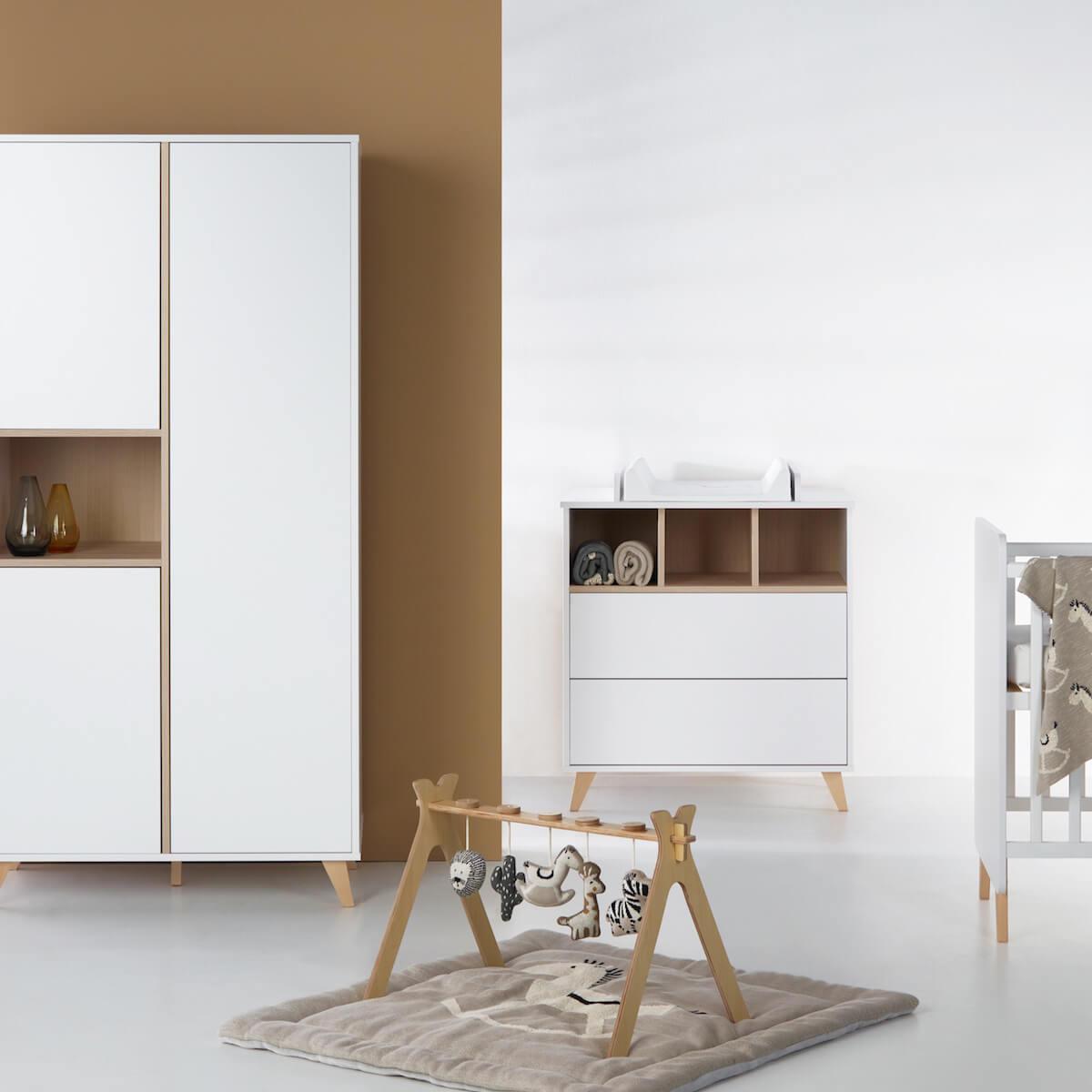 Kleiderschrank 96x190cm LOFT Quax weiß