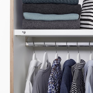 Kleiderschrank FLAI 2 Türen Müller Small Living weiß