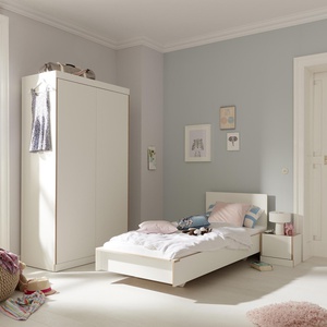 Kleiderschrank FLAI 2 Türen Müller Small Living weiß