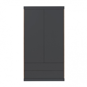 Kleiderschrank FLAI mit 2 Türen + Schubkästen Müller Small Living anthrazit