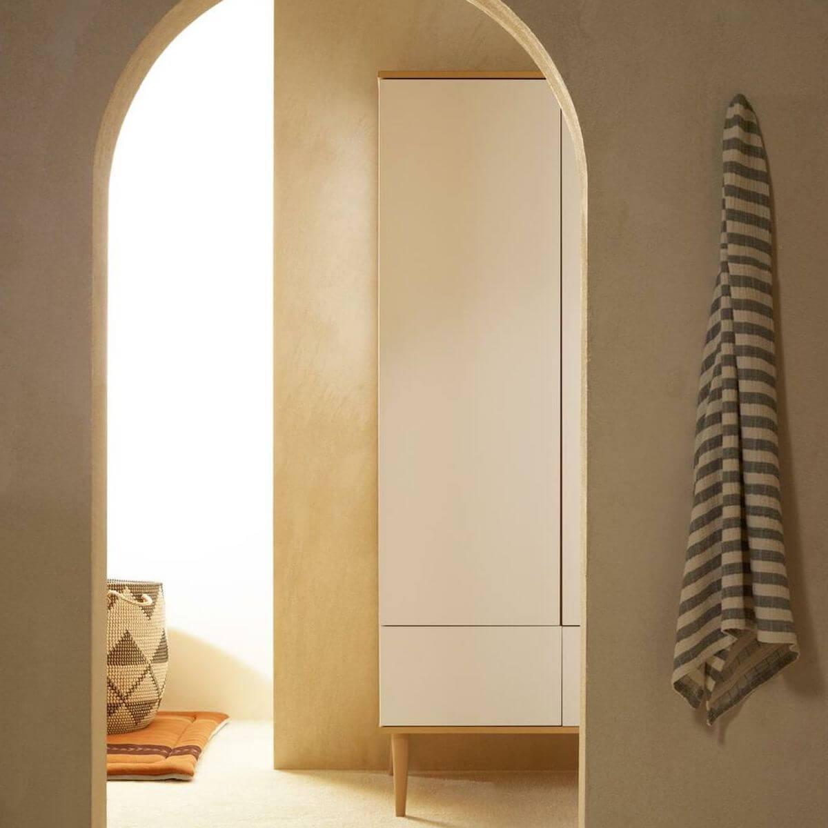 Kleiderschrank FLOW Quax Eiche-natur-weiß