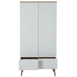 Kleiderschrank FLOW Quax Eiche-natur-weiß