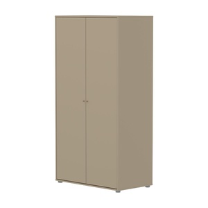 Kleiderschrank Kind 2 Türen SAGA FLEXA Eiche Hafer hellgrau