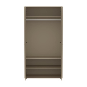 Kleiderschrank Kind 2 Türen SAGA FLEXA Eiche Hafer hellgrau