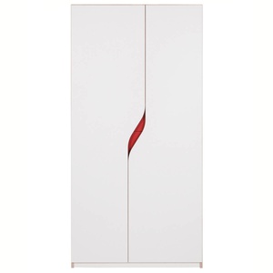 Kleiderschrank PLANE 2 Türen Müller Small Living weiß