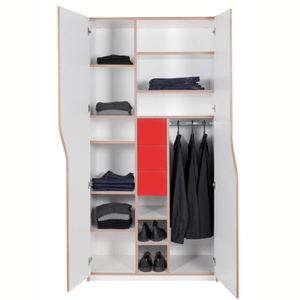 Kleiderschrank PLANE 2 Türen Müller Small Living weiß