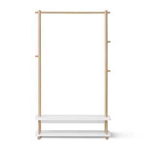 Kleiderständer CAMP weiß/Eiche Oliver Furniture